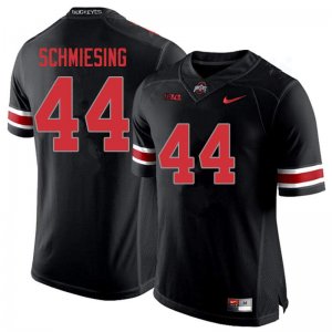 Men's Ohio State Buckeyes #44 Ben Schmiesing Blackout Nike NCAA College Football Jersey Freeshipping VPN2744EW